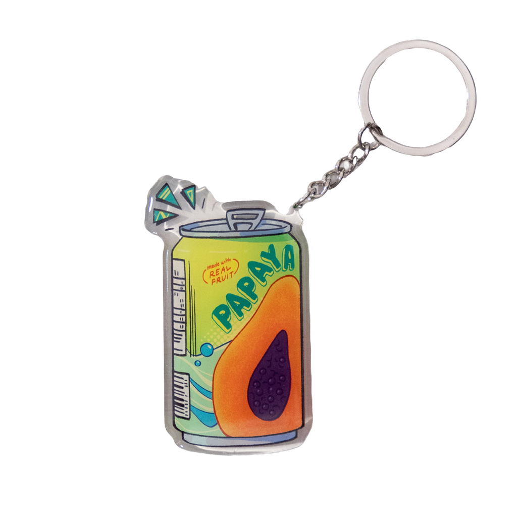 Papaya Punch Key chain