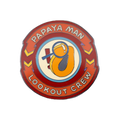 Papaya Man Pin